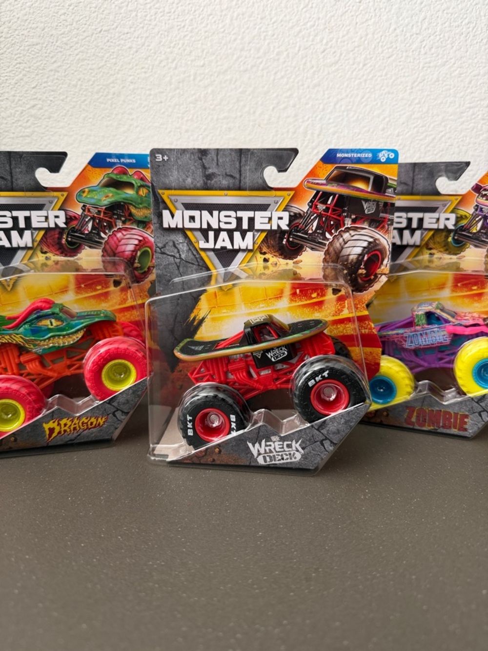 Series 45 Wreck Deck, Pixel Punk Dragon, Cyber Zombie, 2026 Monster Jam